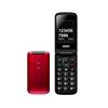 CELLULARE SAIET COMPACT GSM DUAL BAND CON TASTI E CARATTERI GRANDI COLORE ROSSO